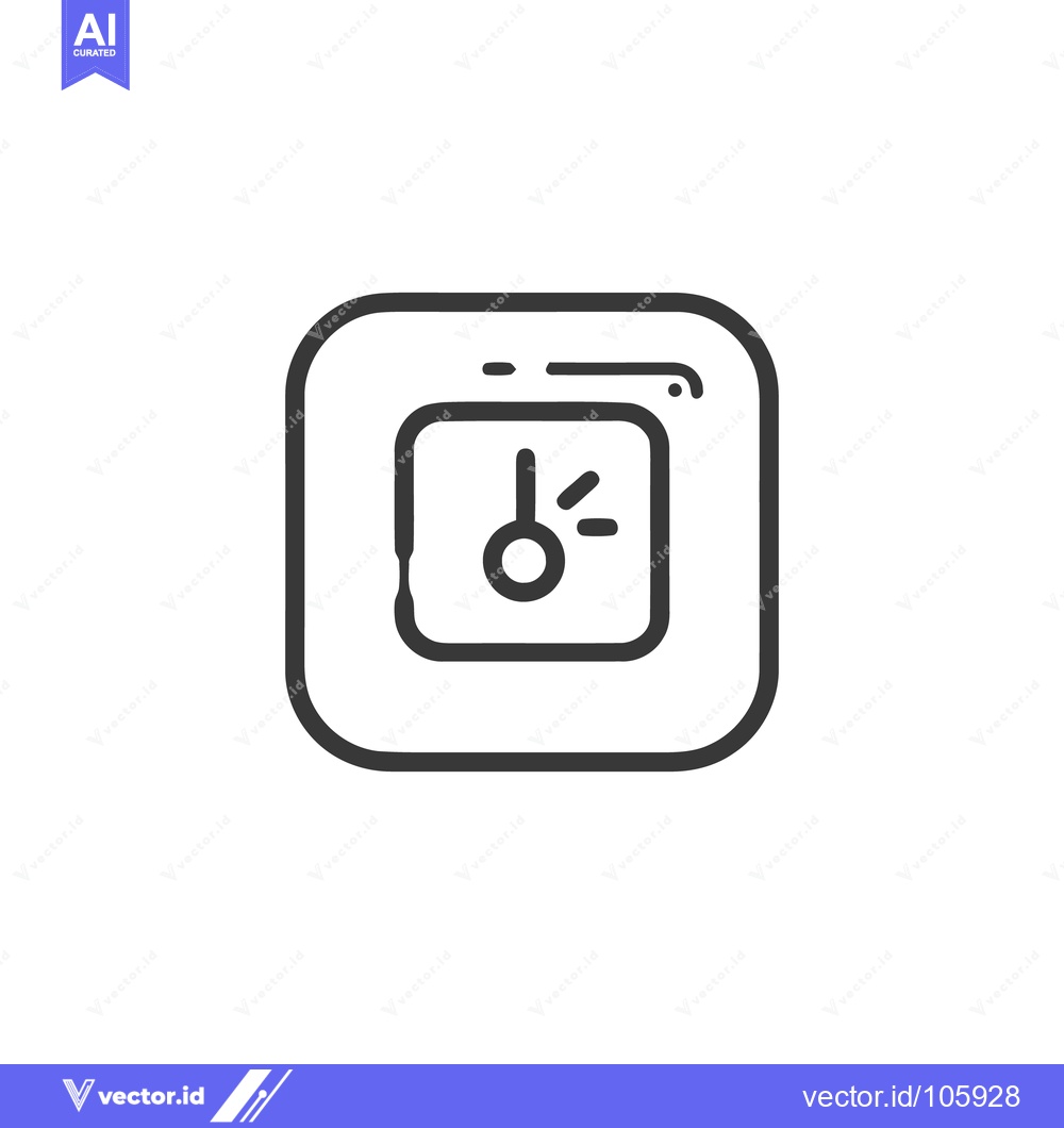 Premium Vector dari Minimalist Safe Icon: Secure Vault Symbol in Bold Outline Design