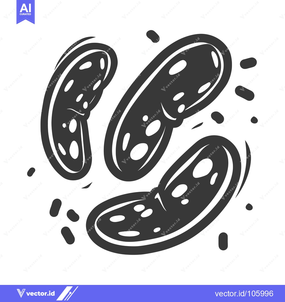 Premium Vector of Three Black and White Organic Shapes with Smaller Shapes Inside