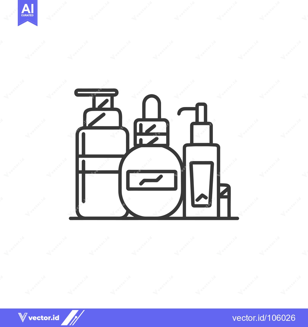 Premium Vector dari Three Bottles of Personal Care Products