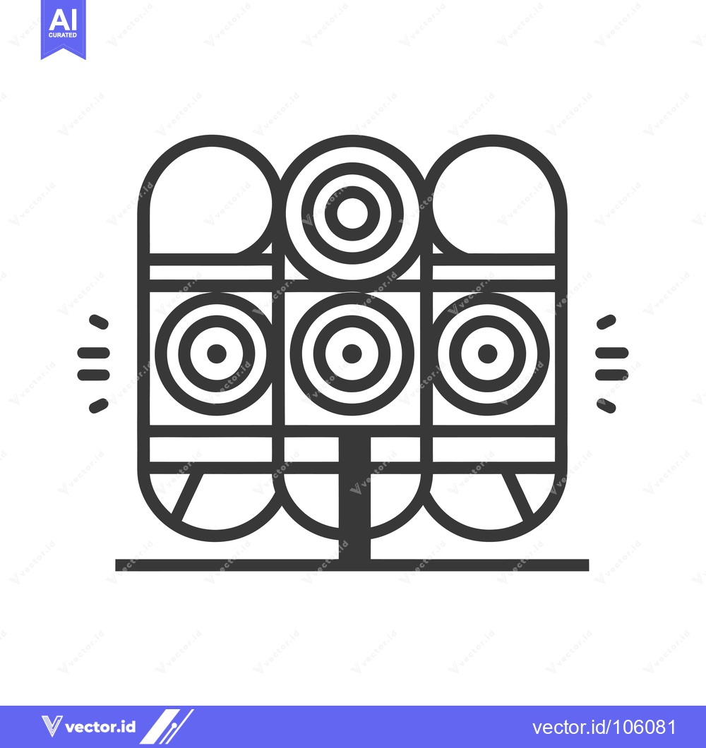 Premium Vector of Three Circular Targets With Concentric Rings