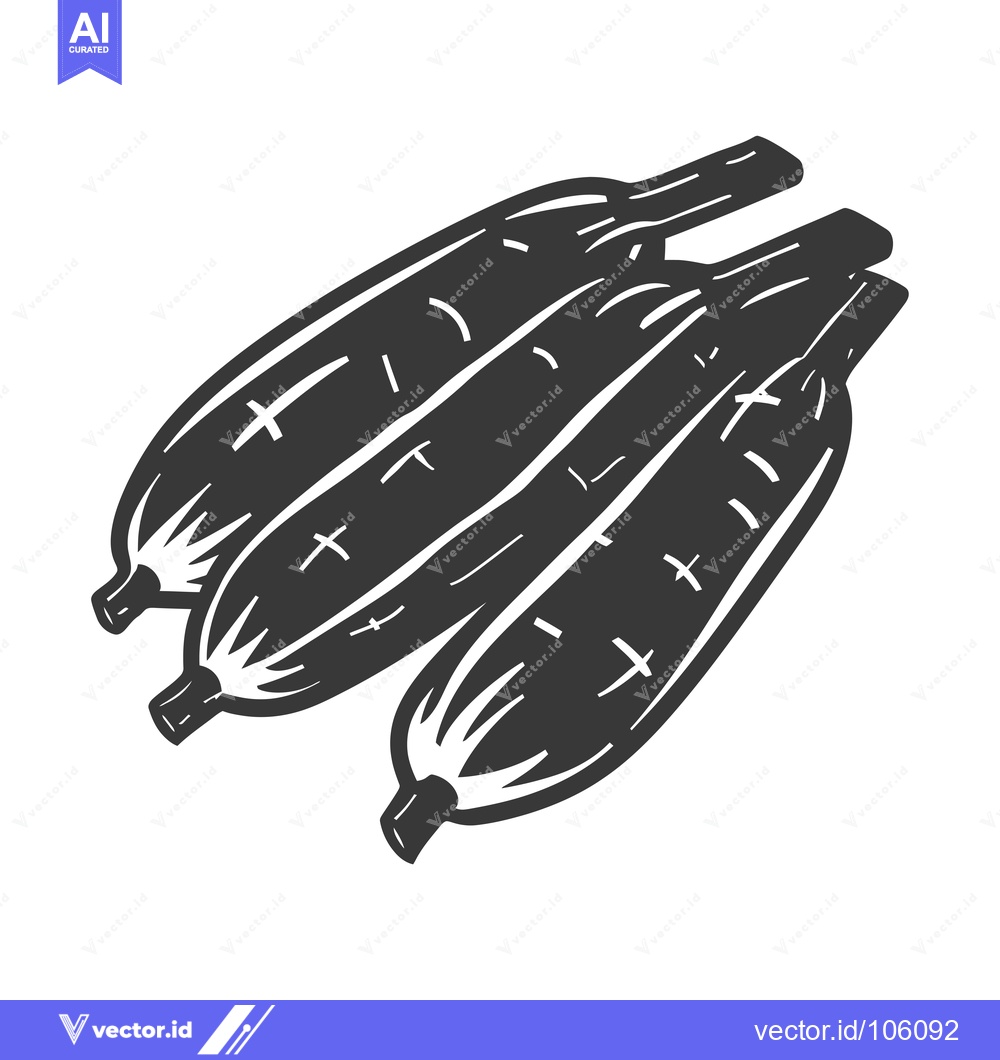Premium Vector of Three Corn on the Cob Illustration in Black and White
