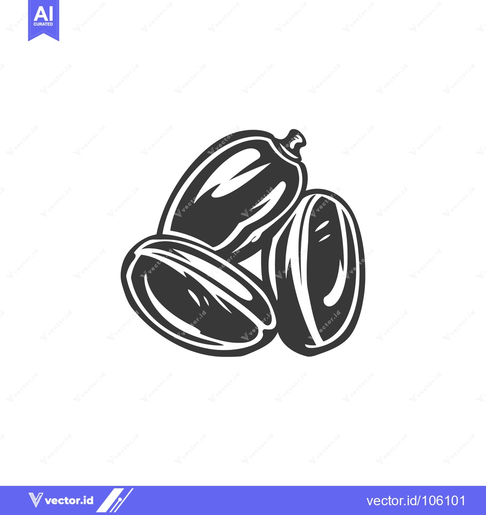 Premium Vector dari Three Dates in Black and White