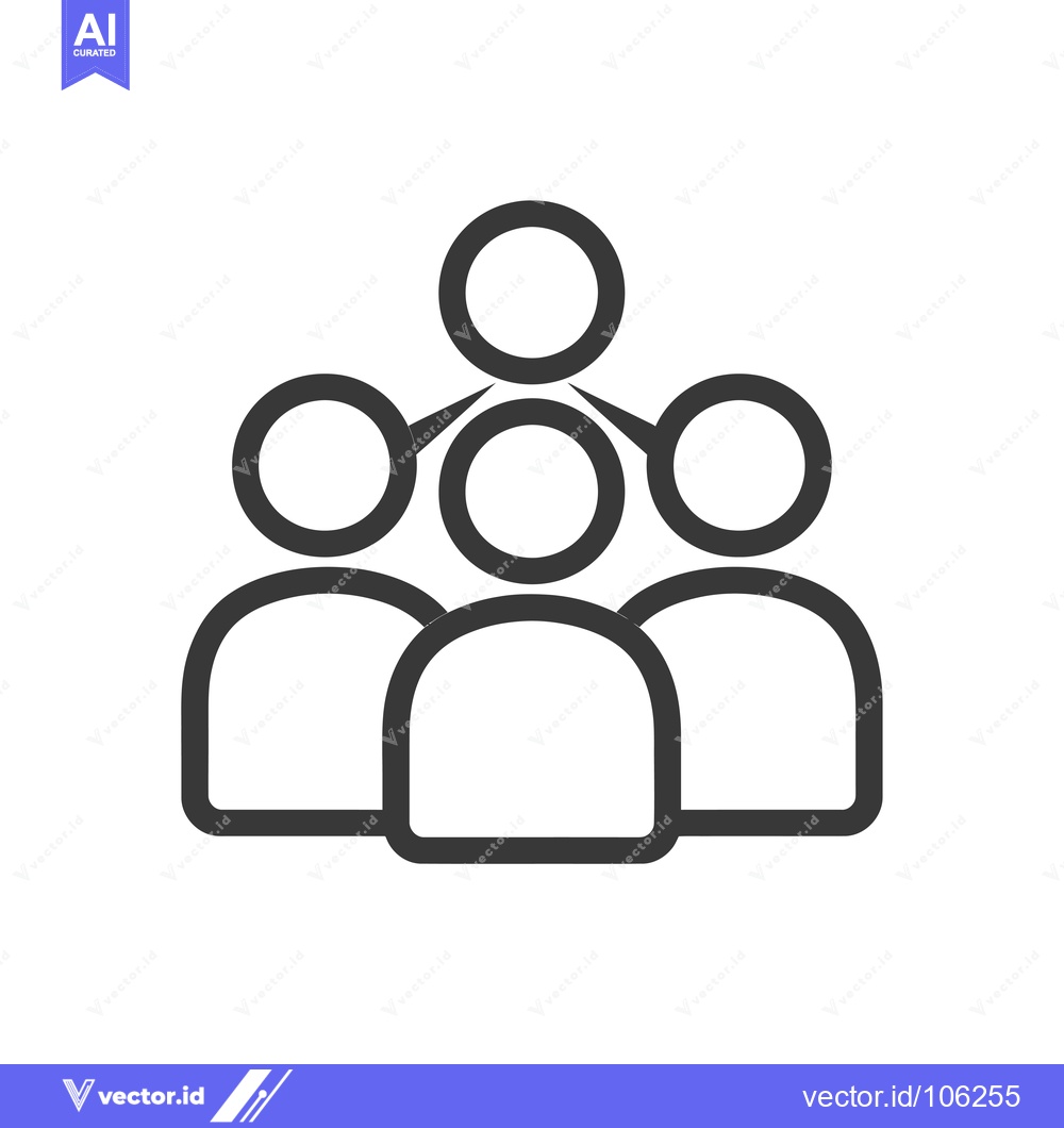 Premium Vector dari Three People Connected by a Single Circle