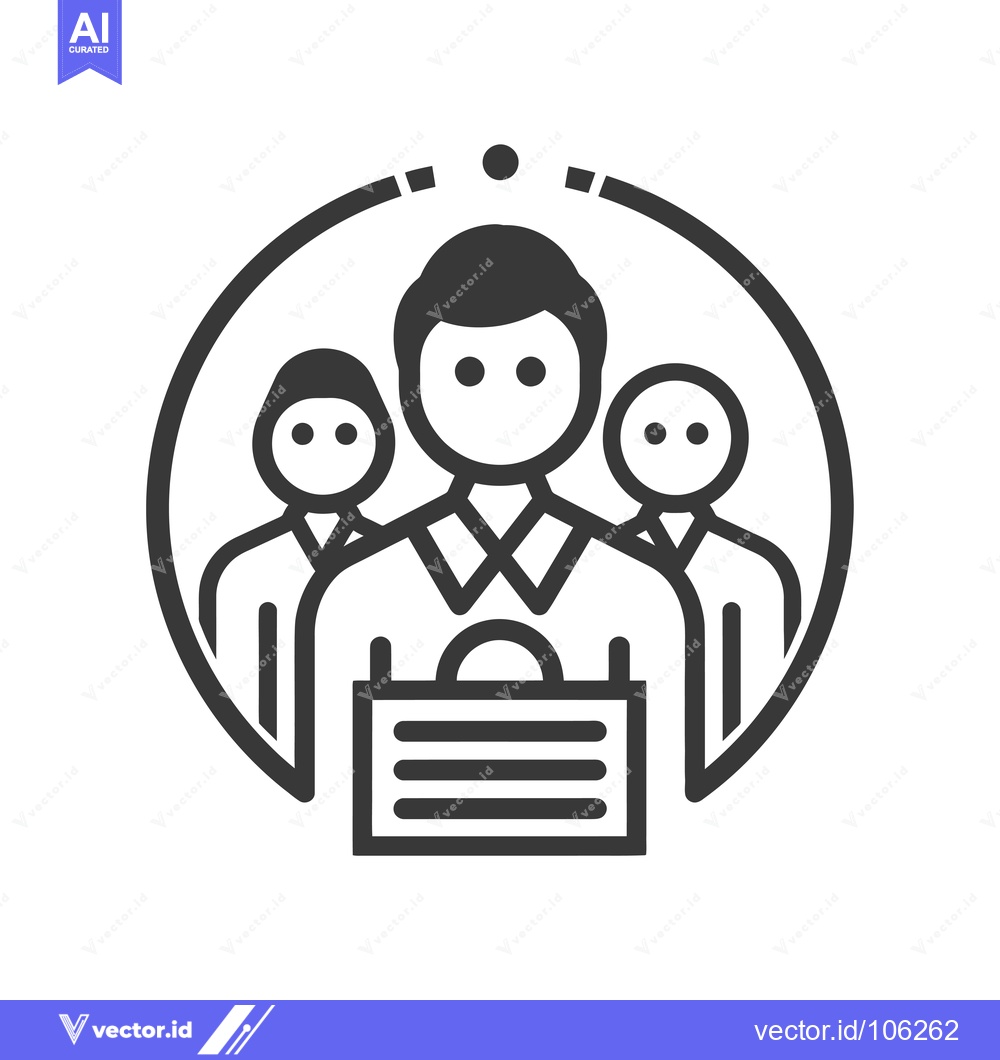 Premium Vector dari Three People Holding a Sign with Lines