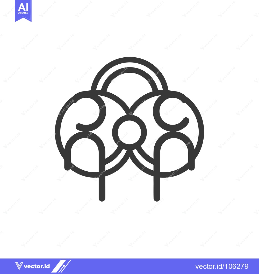 Premium Vector of Three People Standing in a Circle, Representing Community