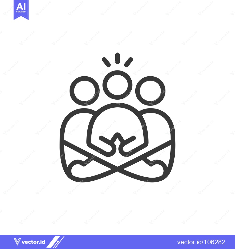 Premium Vector dari Three People Standing Together with a Bright Idea Above Them
