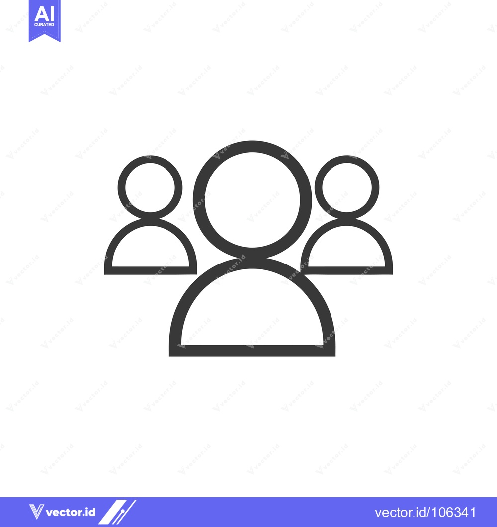 Premium Vector dari Three Simple Line Drawings of People