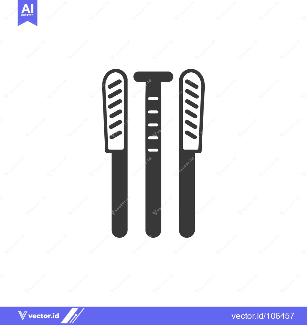 Premium Vector dari Three Vertical Posts with Multiple Horizontal Lines