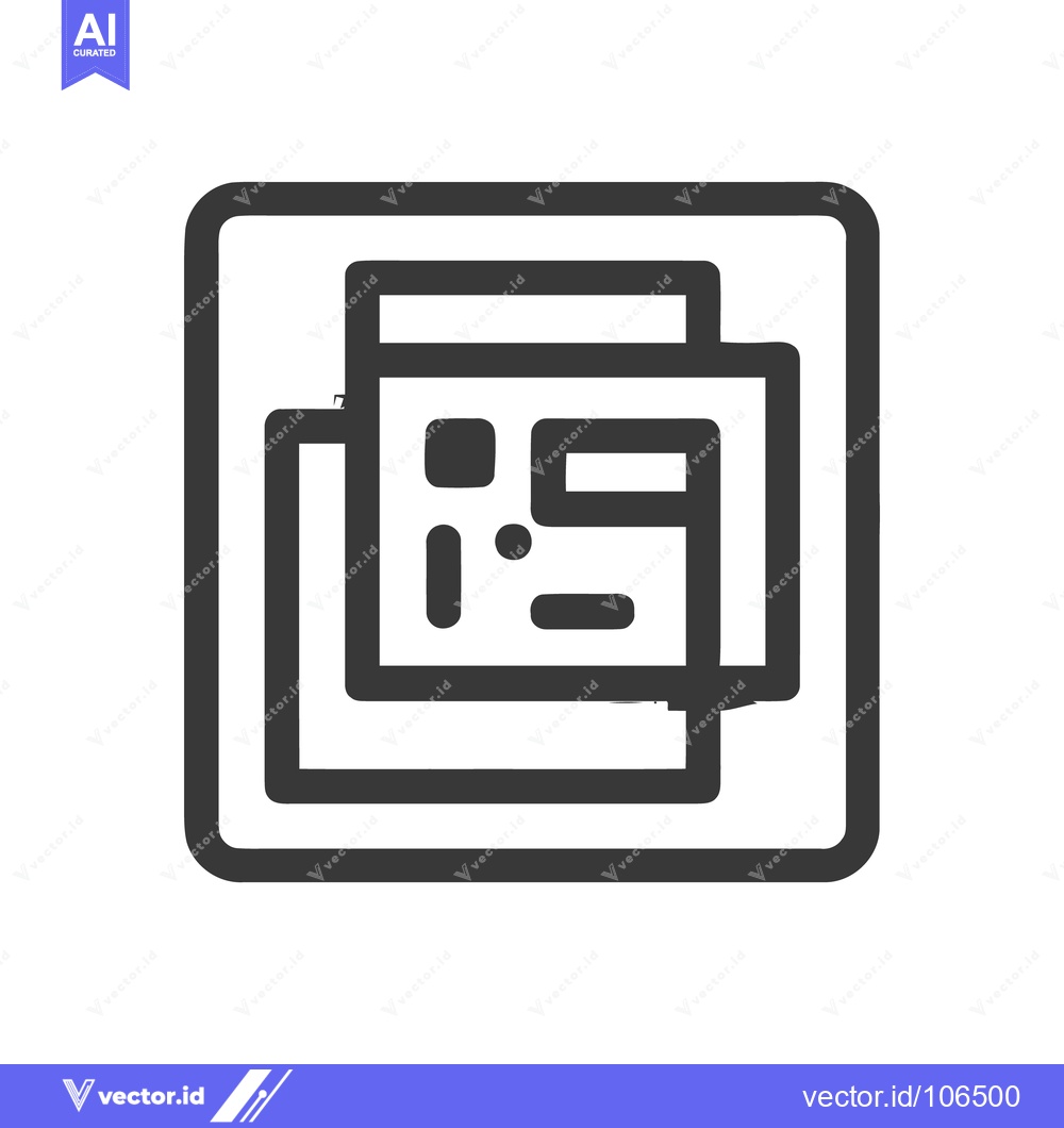 Premium Vector dari Stacked Documents Icon: Clean, Modern Design for Business and Informat