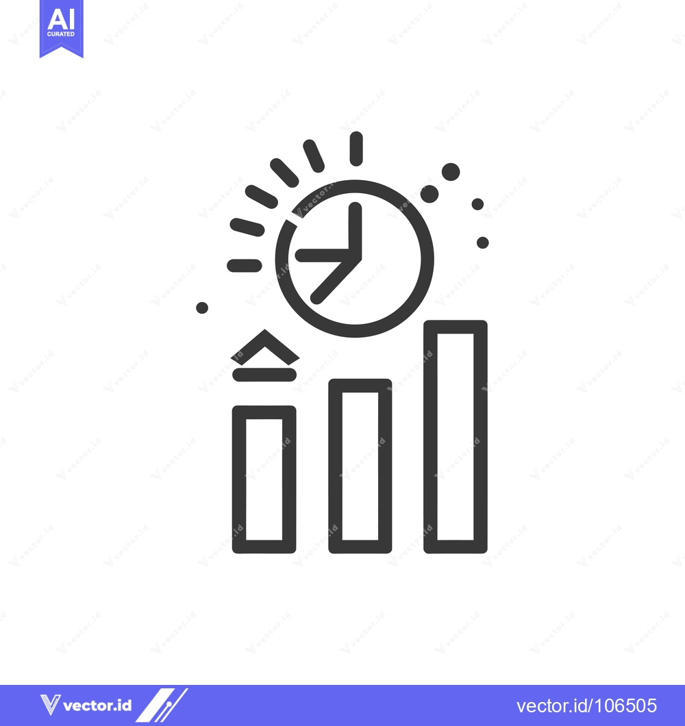 Premium Vector dari Time-Based Growth and Progress Represented by an Upward Trend in a Bar
