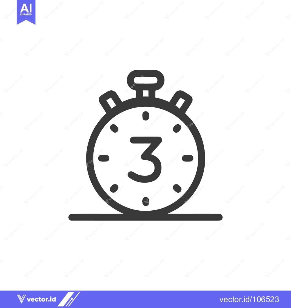 Premium Vector dari Timer 3 Icon Line Art Icon 11815