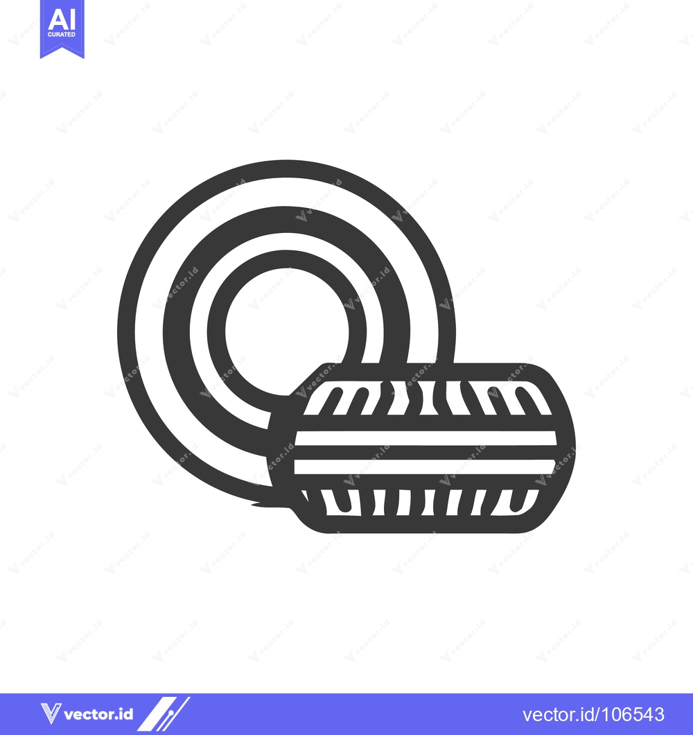 Premium Vector of Minimalist Icon of Yoga Mat and Roller for Exercise