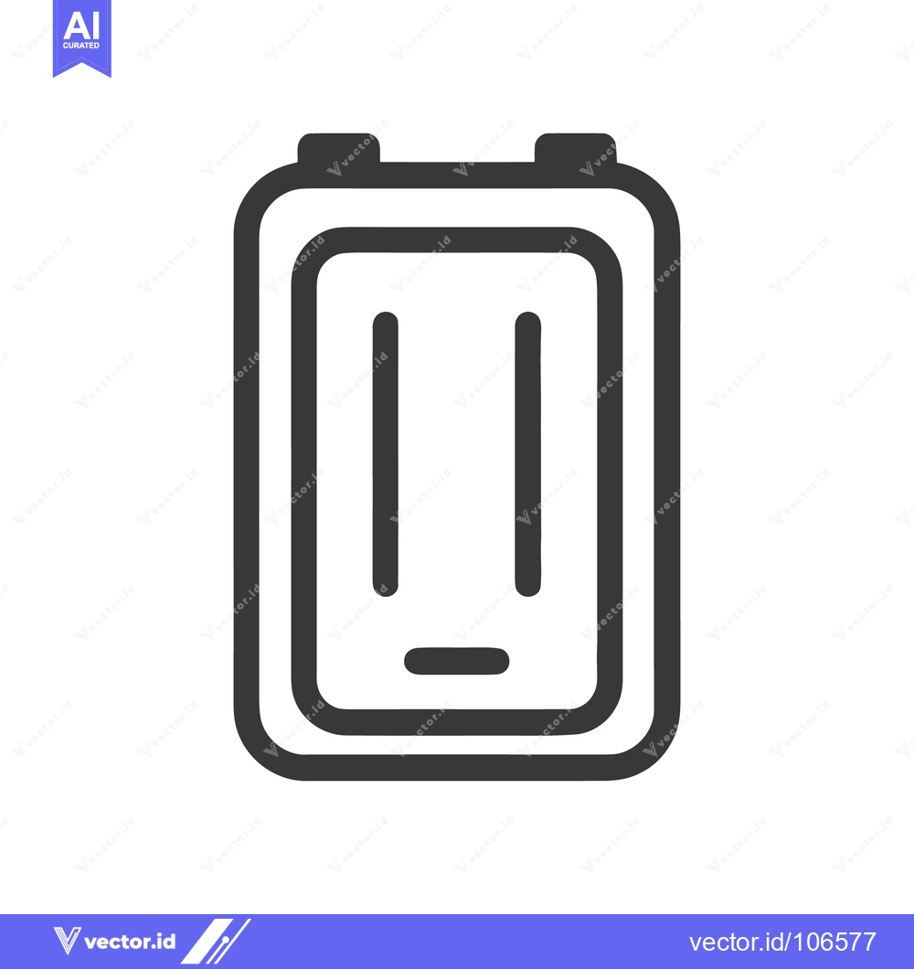 Premium Vector dari Simple Electrical Outlet Icon with Rounded Edges and Minimalist Design