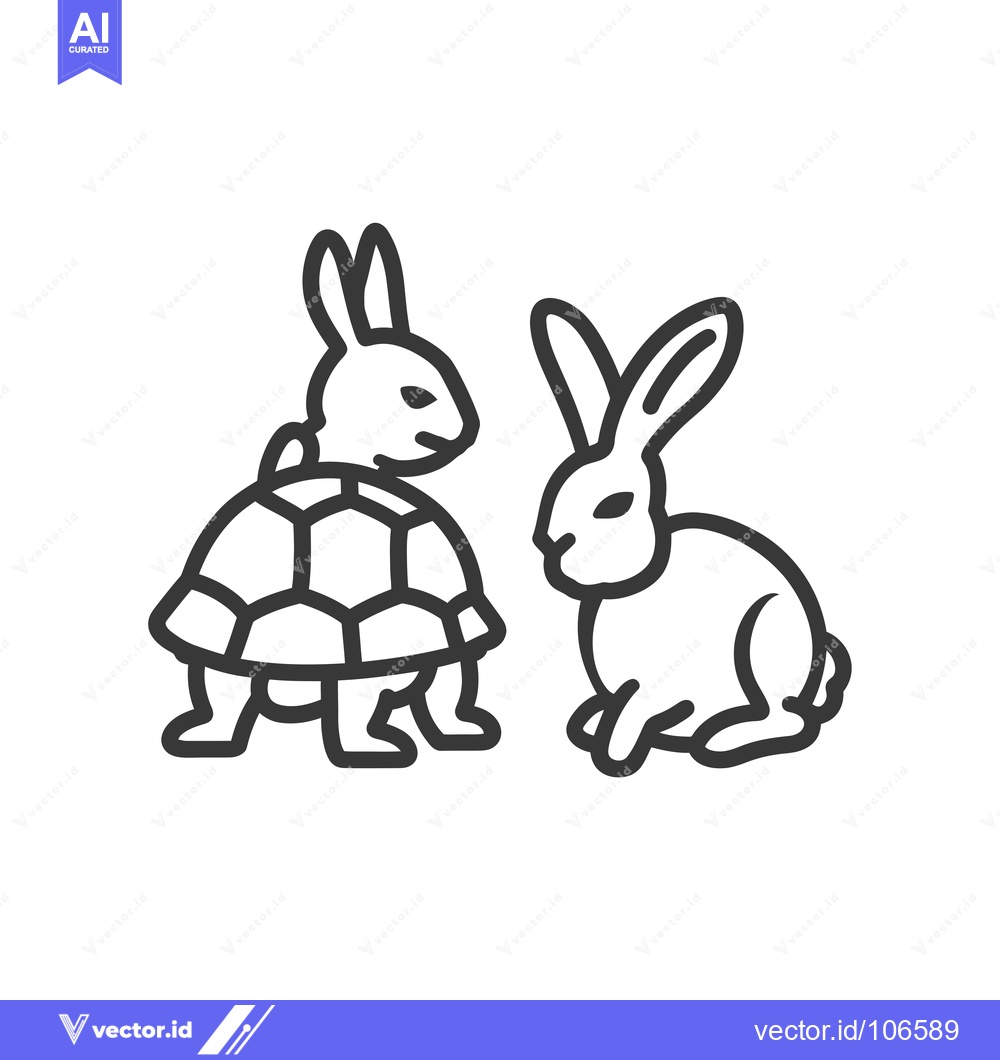 Premium Vector dari Tortoise Shell on a Rabbit