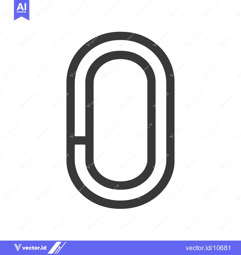 Premium Vector of A Black and White Outline of a Linked Chain