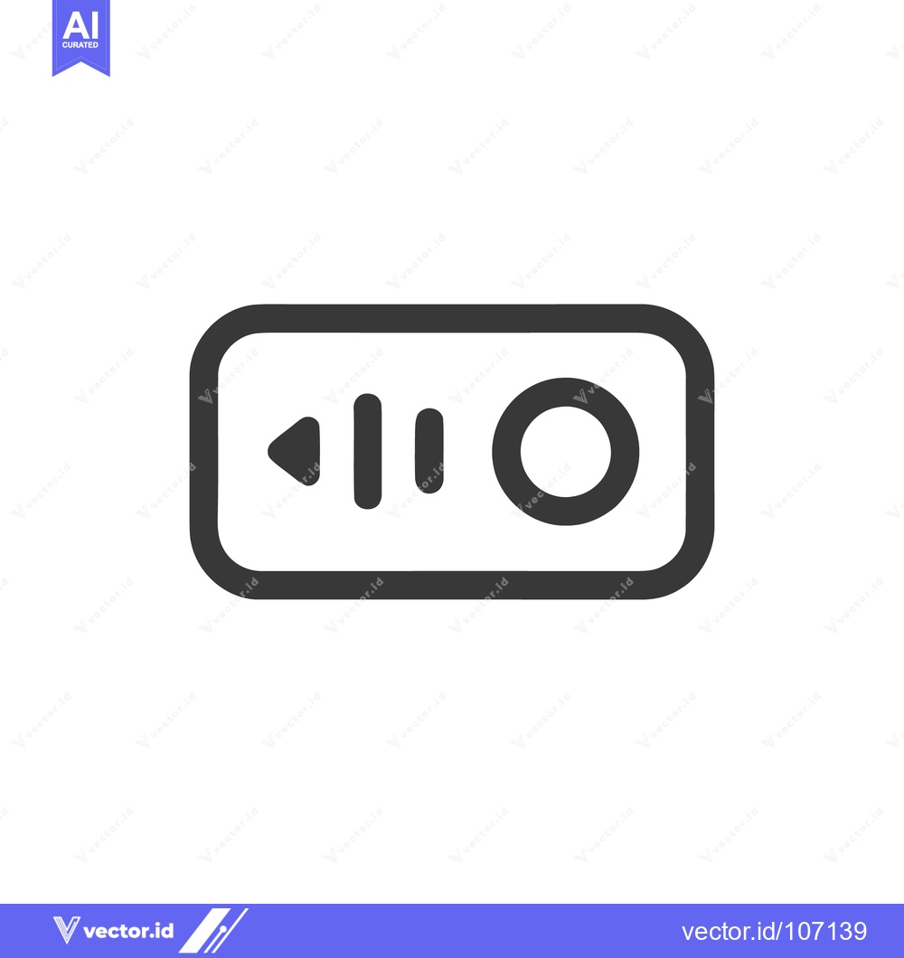 Premium Vector of Minimalist Media Player Control Icon: Play, Pause, and Stop Buttons