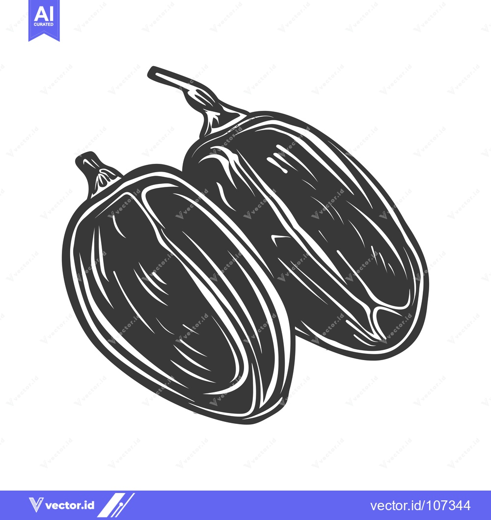 Premium Vector of Two Black and White Hand-Drawn Dates