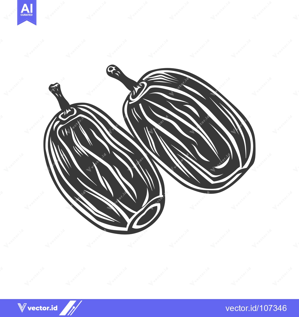 Premium Vector dari Two Black and White Line Drawing Dates