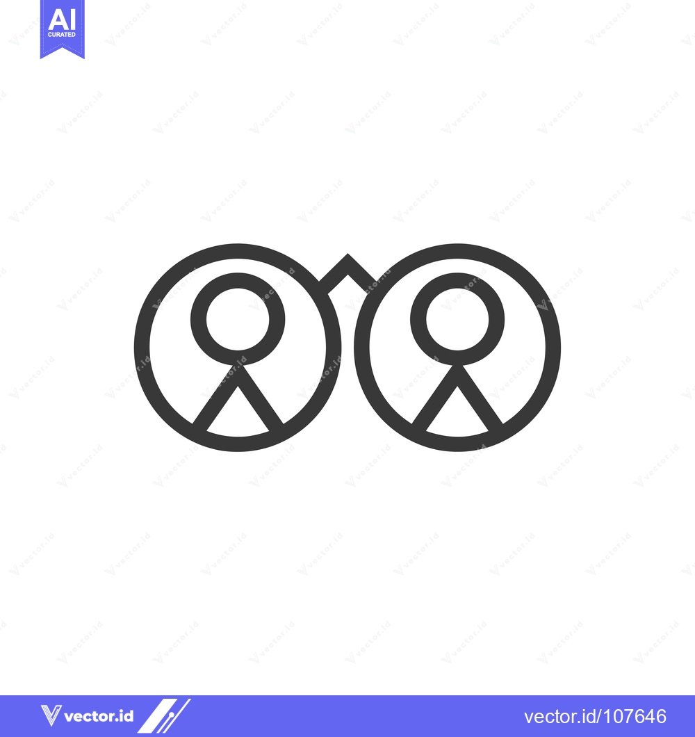 Premium Vector dari Two Interconnected Circles with Internal Figures