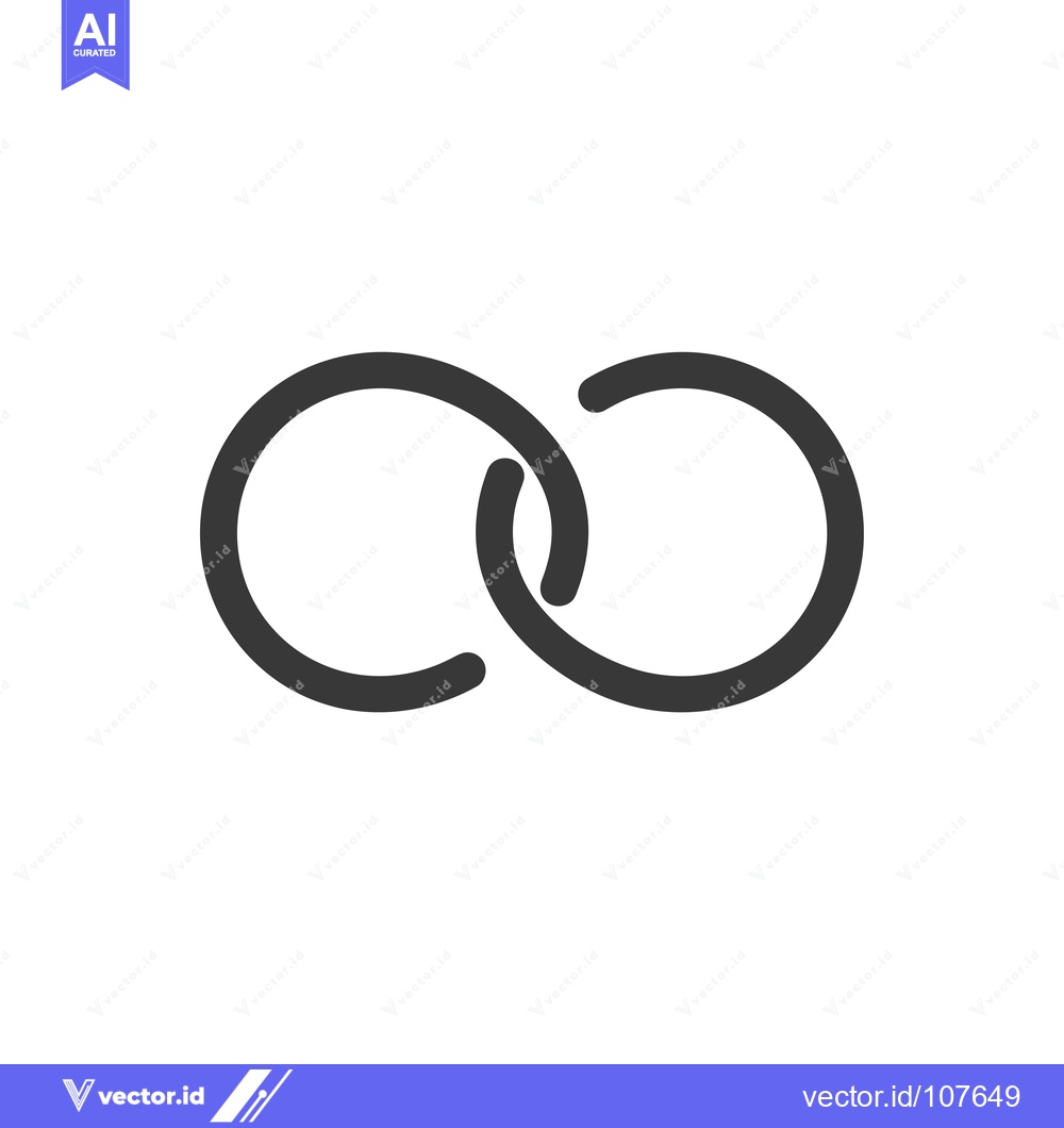 Premium Vector dari Two Interlocking Circles Forming an Infinity Symbol