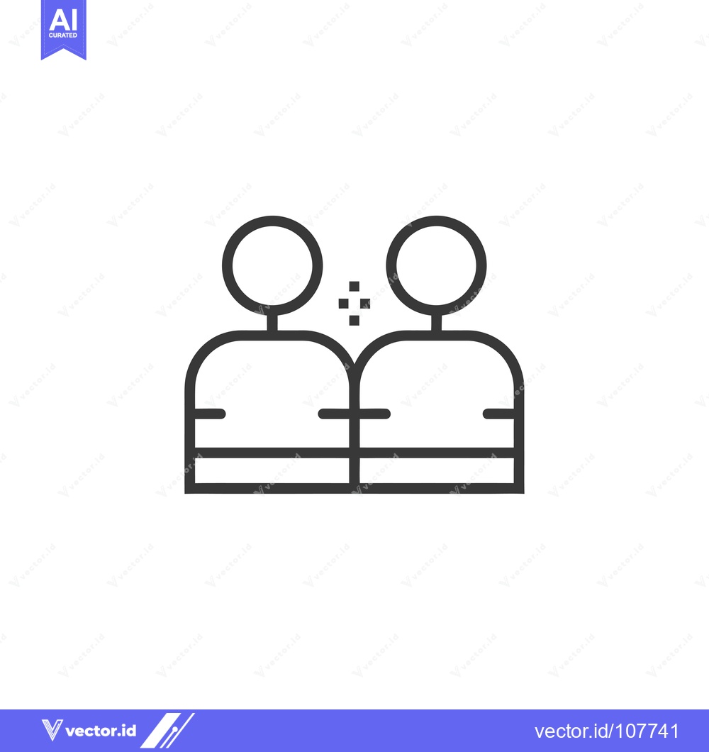 Premium Vector dari Two People Communicating with Each Other Using a Network Icon
