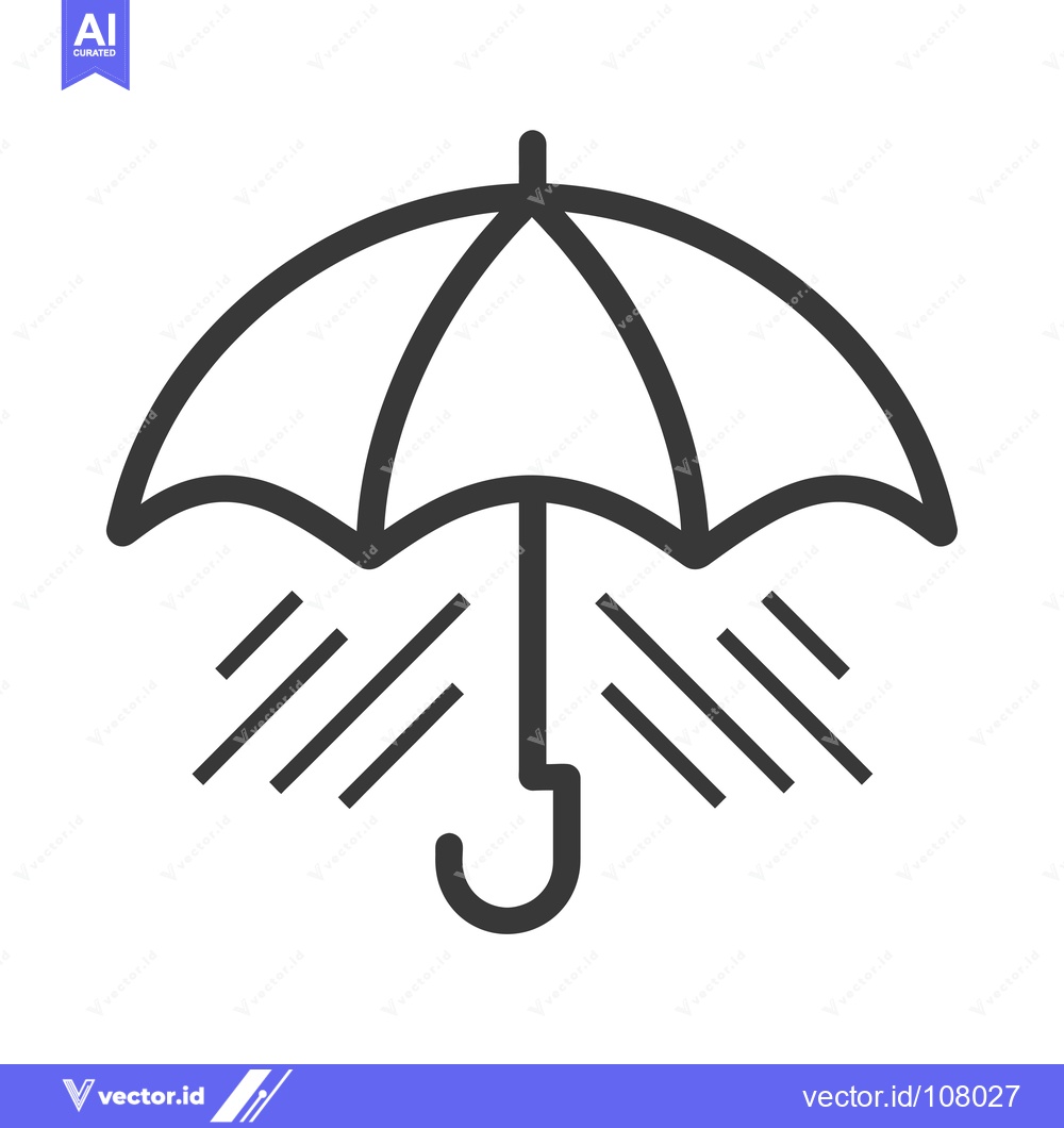 Premium Vector of Umbrella Protecting From Rain and Wind