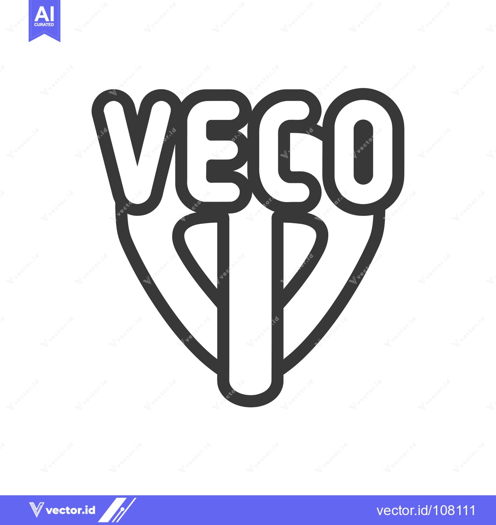 Premium Vector dari VECO Logo with an Abstract Design Featuring a Heart Shape