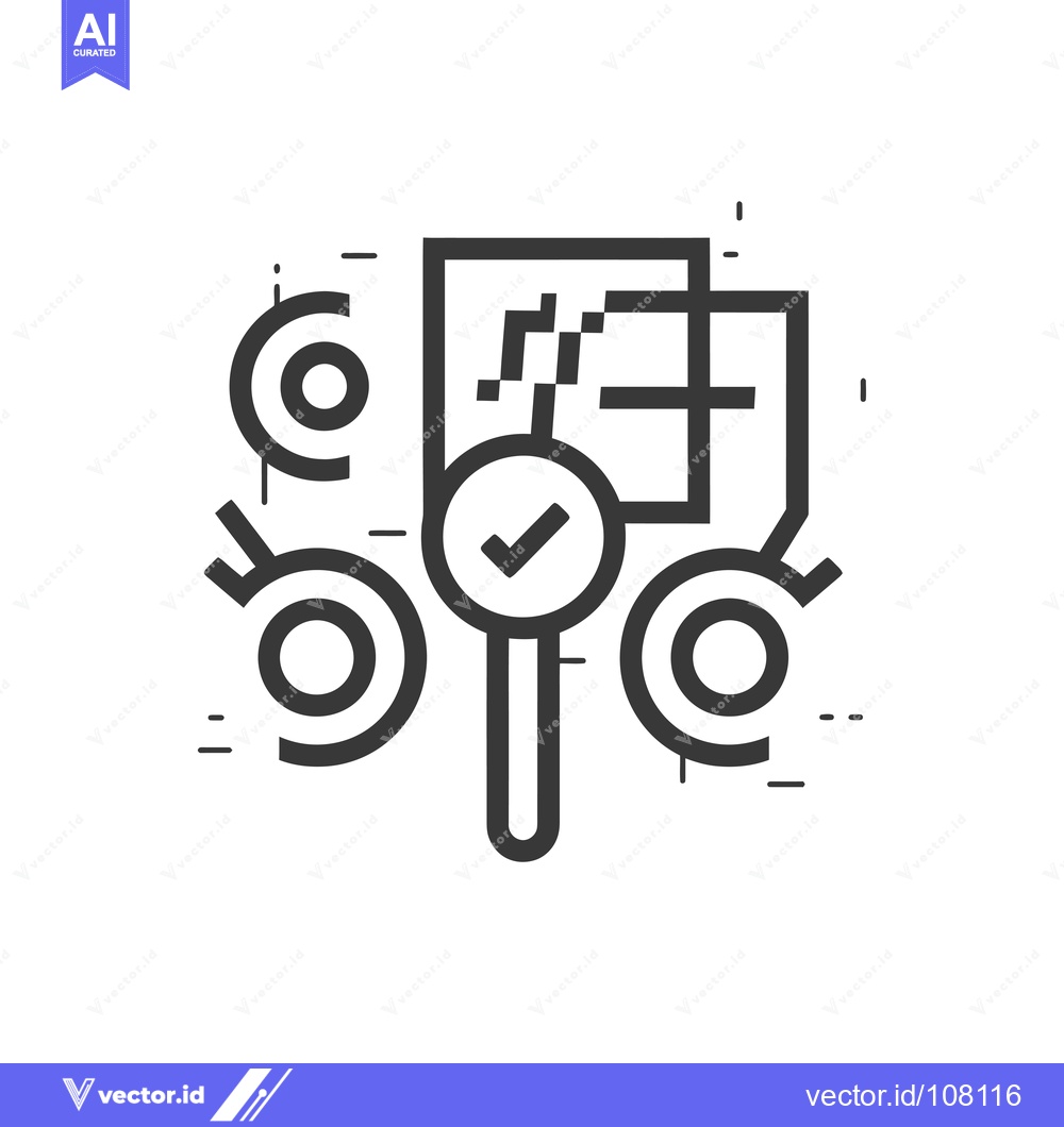 Premium Vector dari Verified Data Analysis with Magnifying Glass and Targets