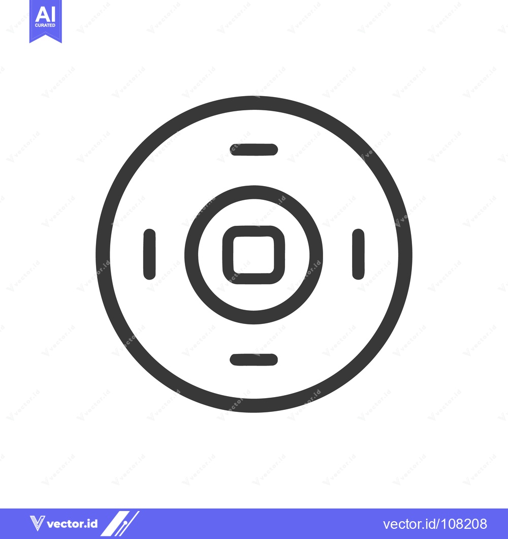 Premium Vector dari Ancient Chinese Coin Icon: Minimalist Black Line Art on White Backgrou