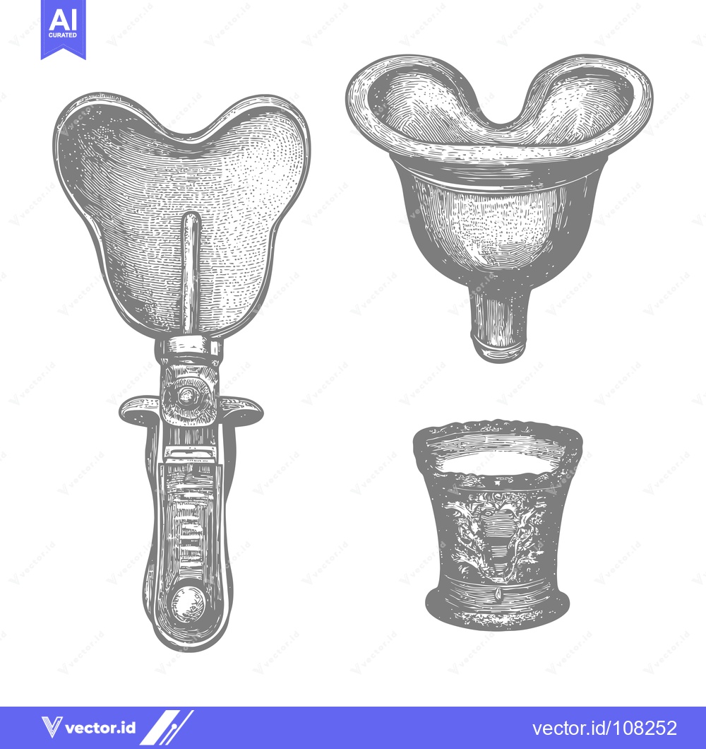 Premium Vector dari Vintage Engraved Illustration of Medical Instruments