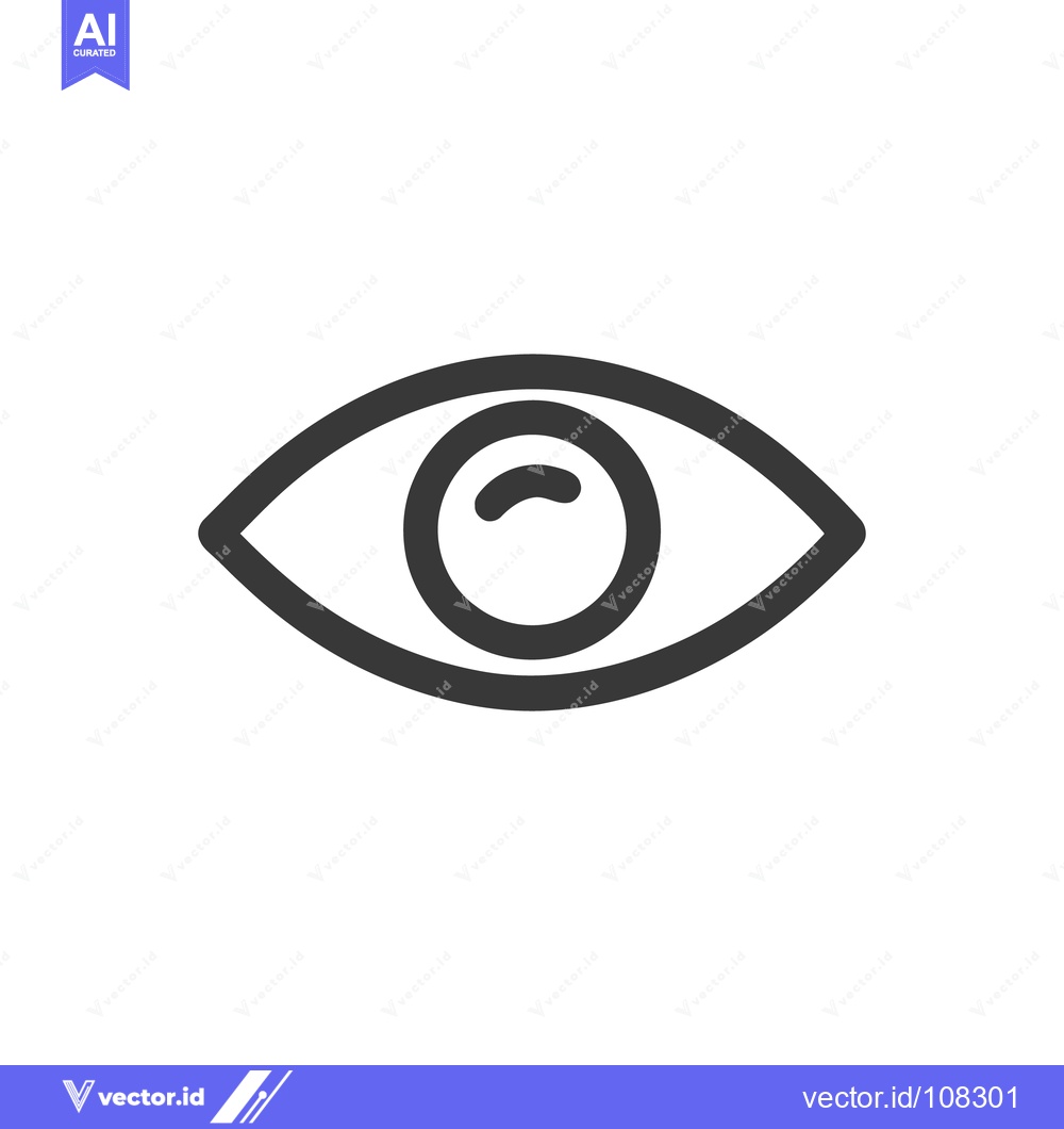 Premium Vector dari Simple Eye Icon: Vision, Perception, and Clarity Symbol