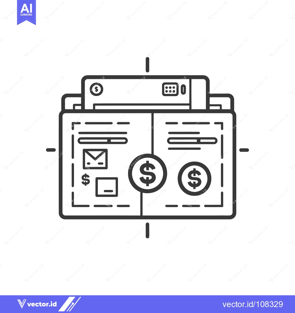 Premium Vector of Wallet with Credit Card, Dollar Signs, and Envelope