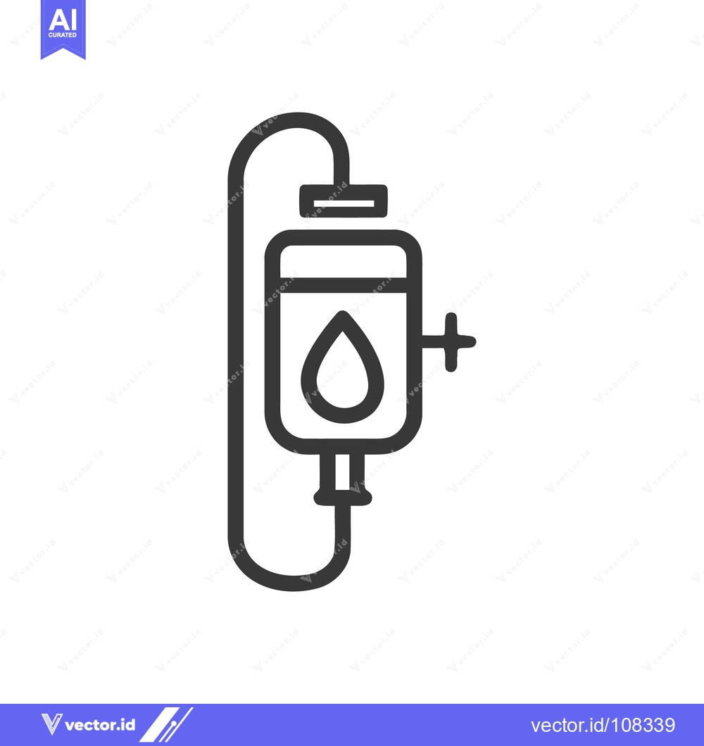 Premium Vector dari Intravenous Drip Icon: Medical Treatment, Hydration Therapy Symbol