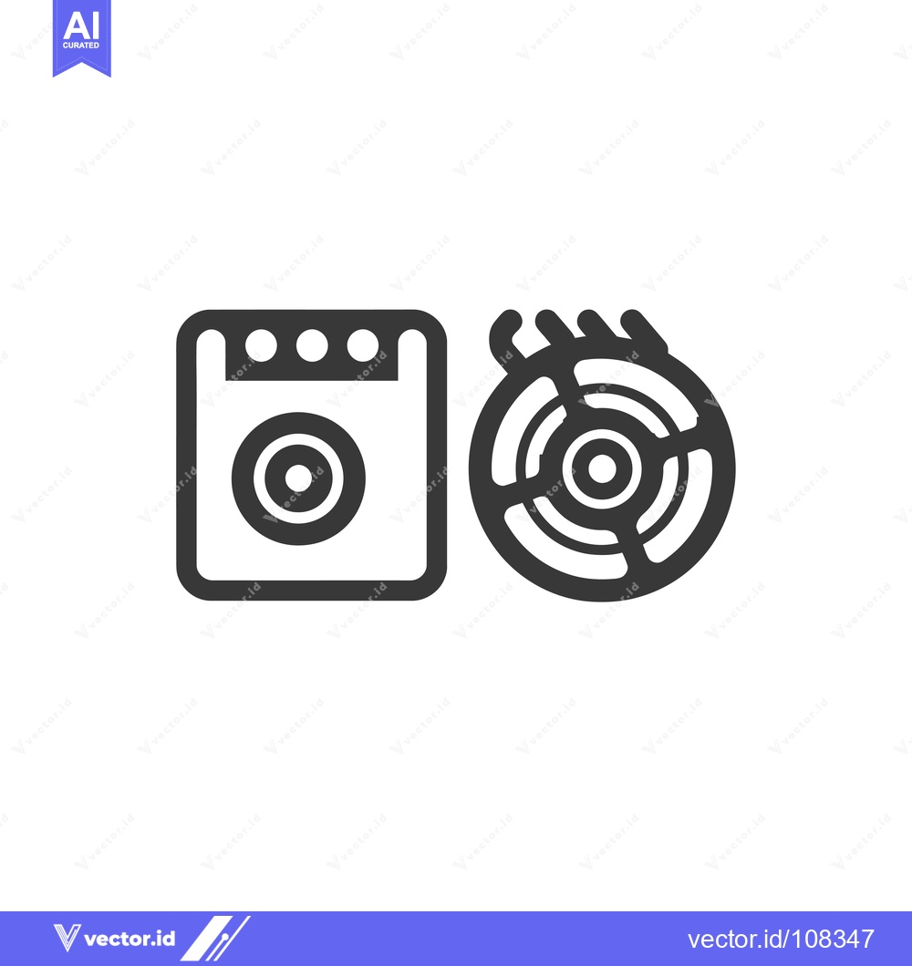 Premium Vector dari Washing Machine and Spin Cycle Icon