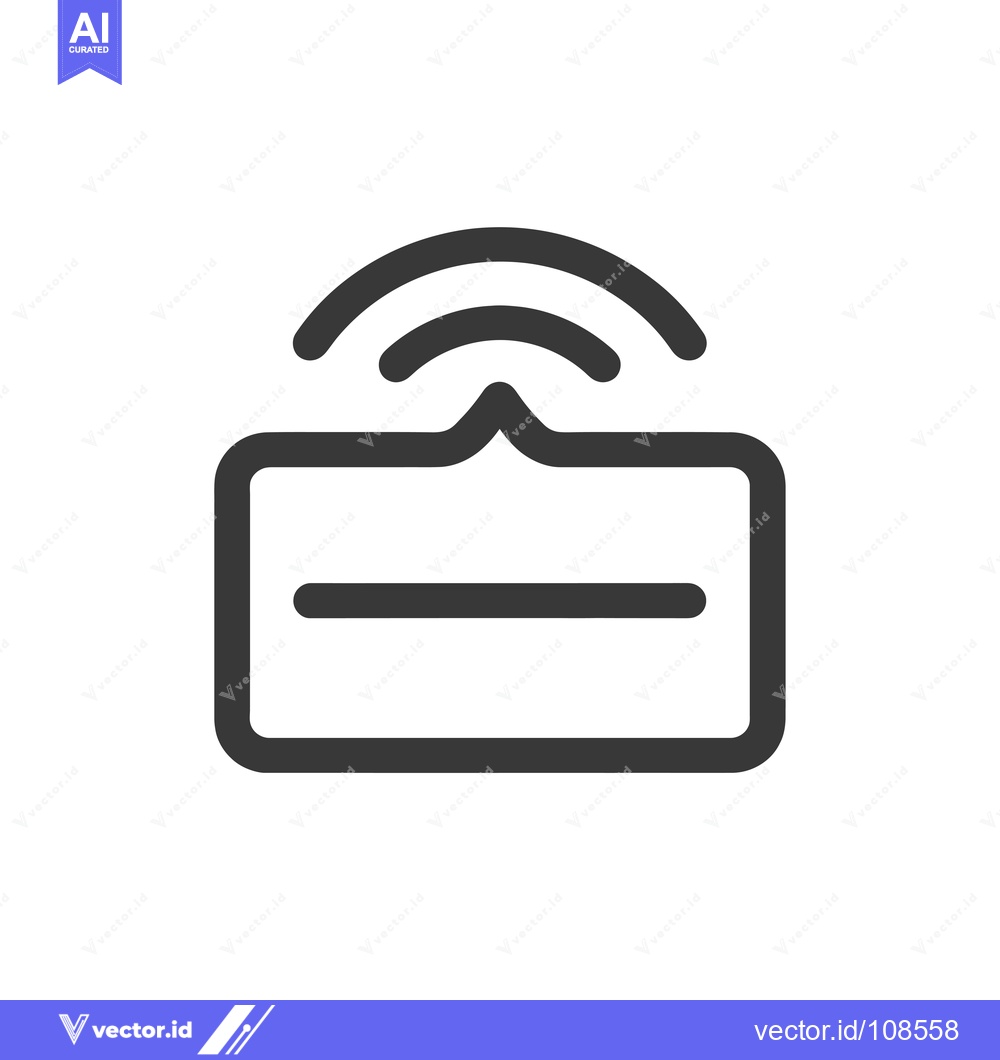 Premium Vector dari Wireless Credit Card Payment Icon