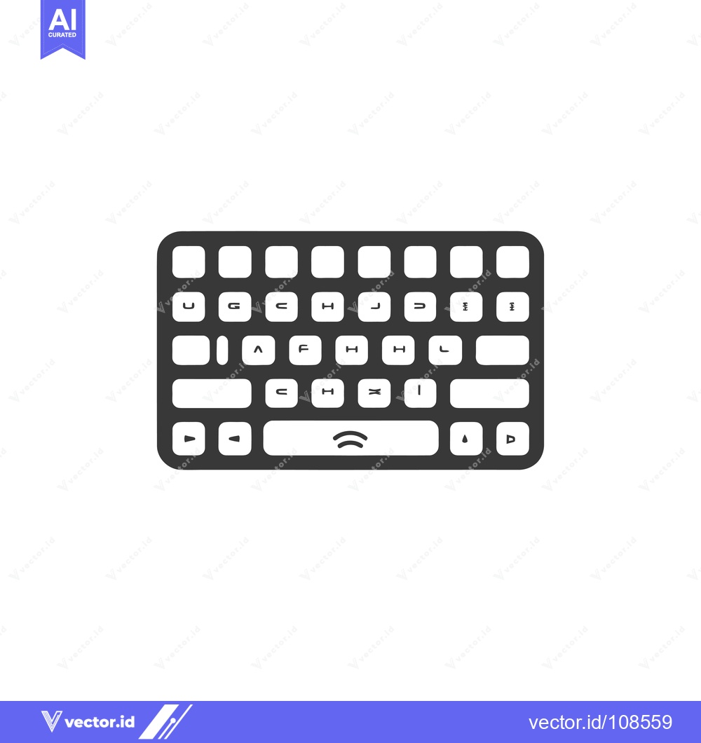 Premium Vector dari Wireless Keyboard with Buttons for Media Control and Navigation