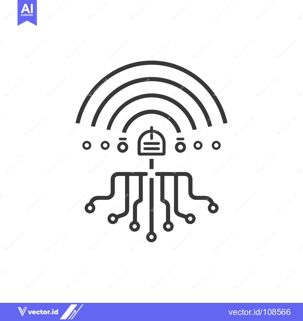 Premium Vector dari Wireless Network with Multiple Connections and a Data Icon