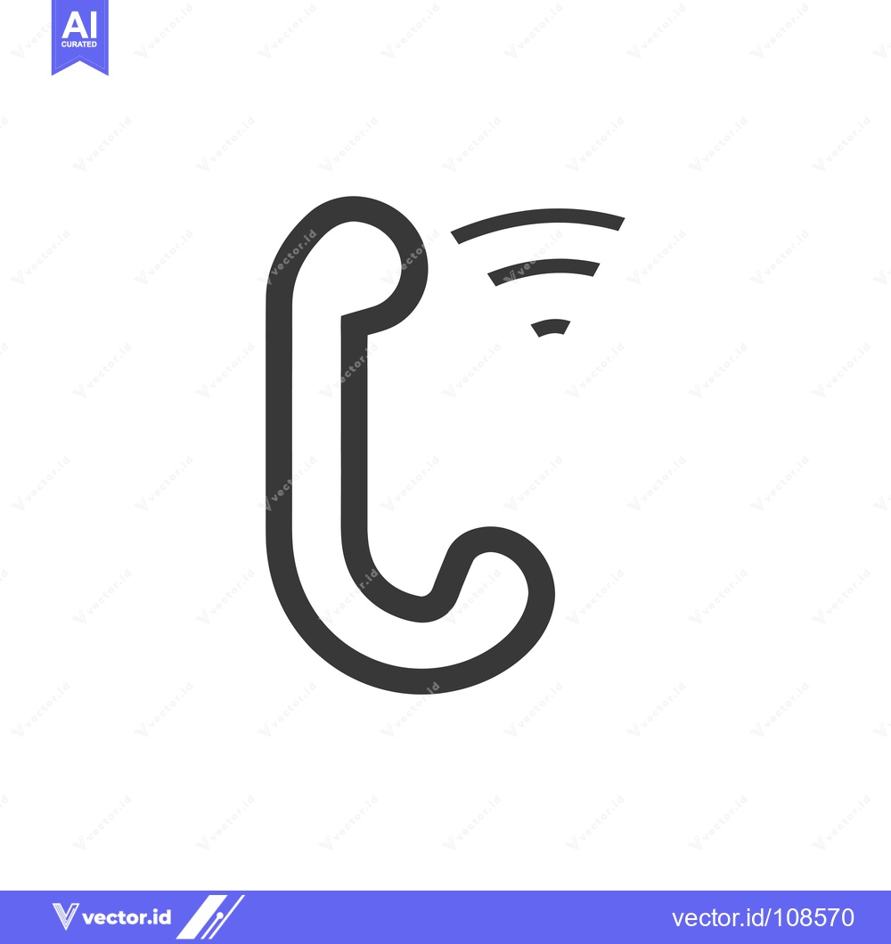 Premium Vector dari Wireless Phone Icon with Signal Waves