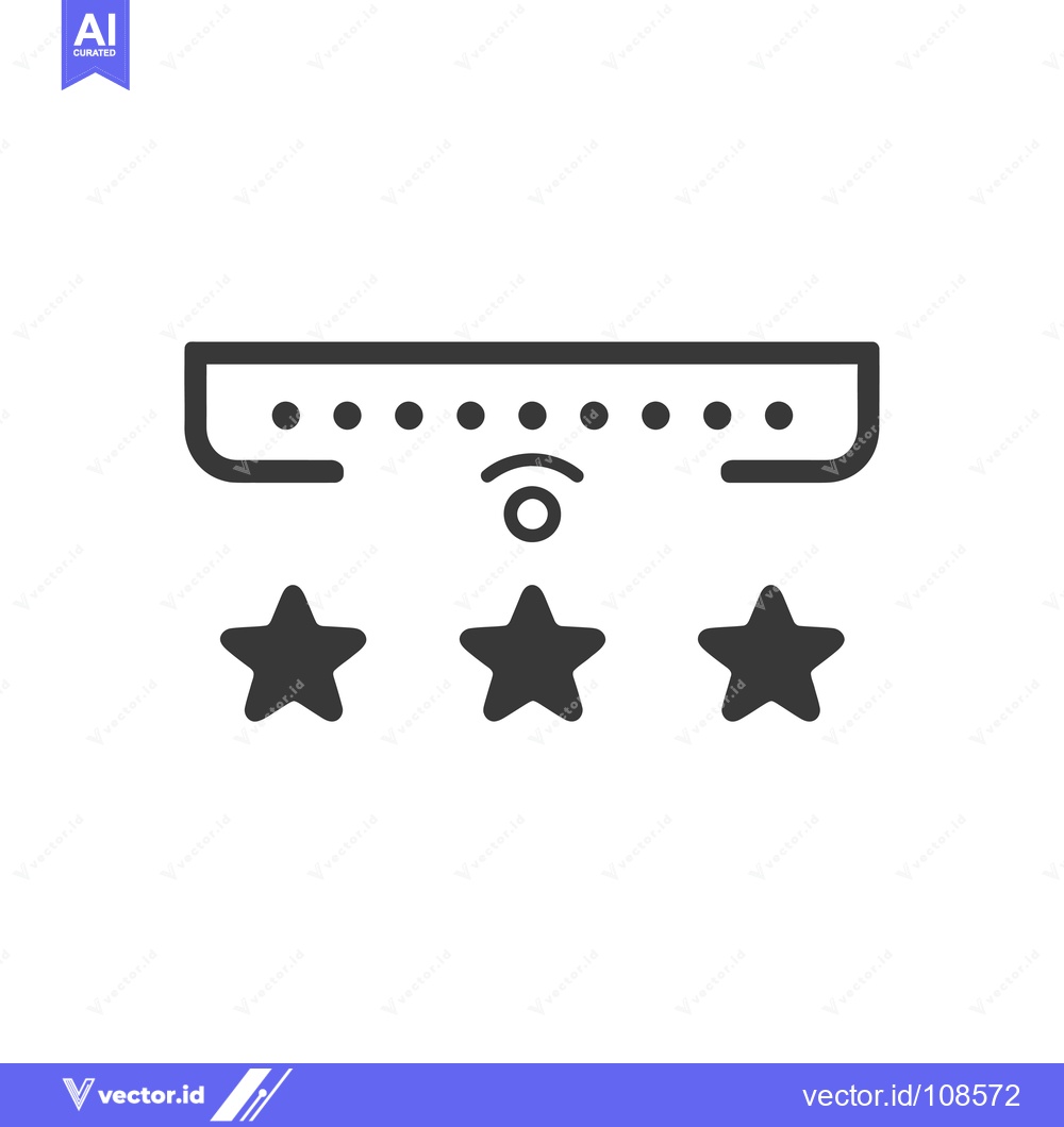 Premium Vector dari Wireless Router with Three Stars Rating