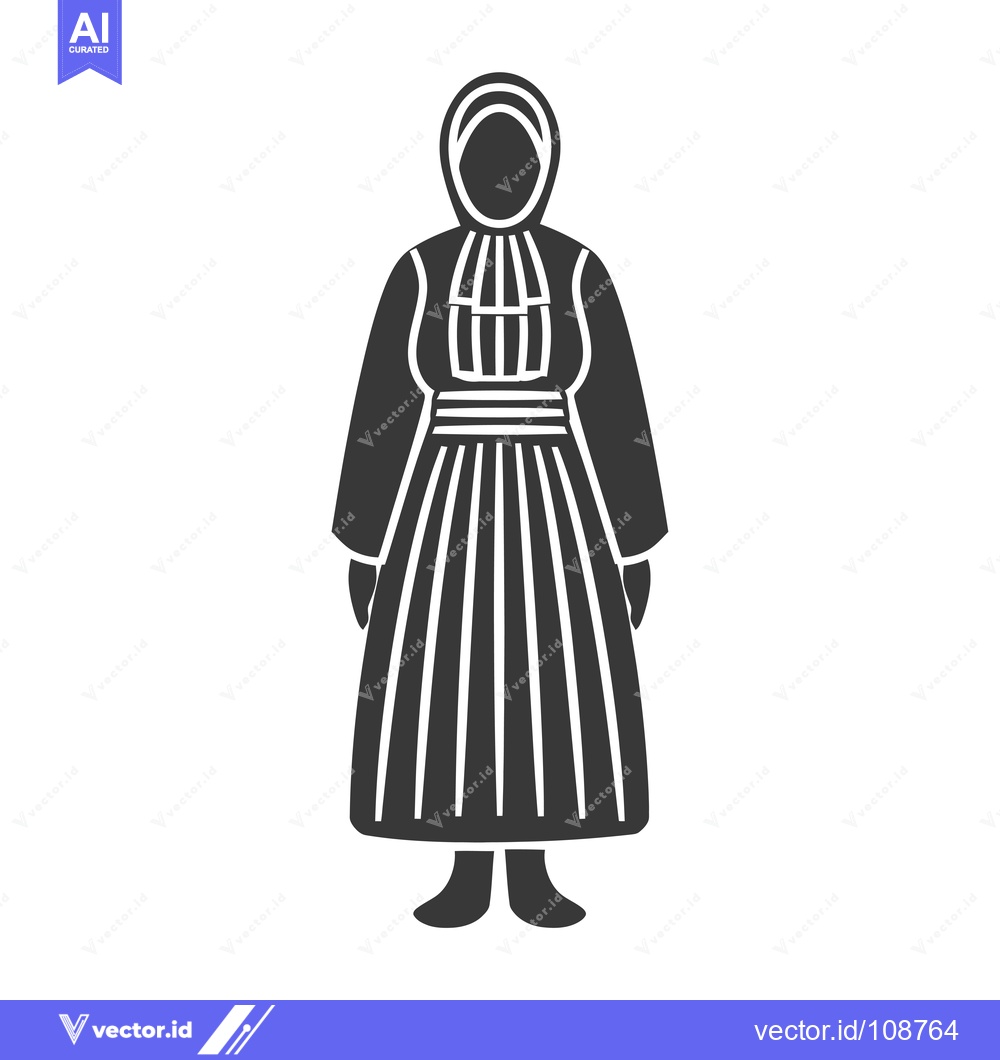Premium Vector dari Woman in Traditional Romanian Clothing