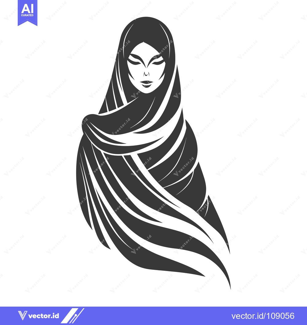 Premium Vector dari Woman Wearing a Headscarf