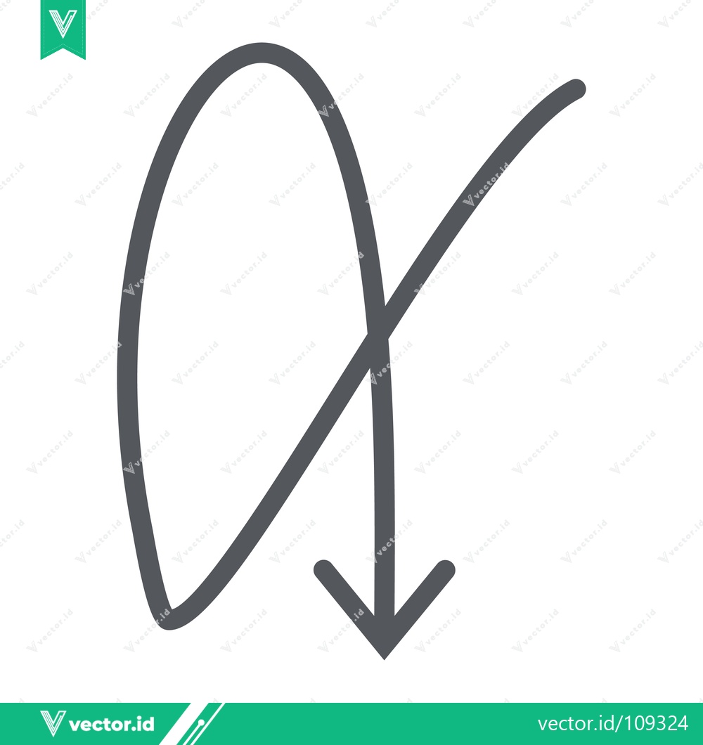 Premium Vector of Abstract Arrow Symbol Downward Motion
