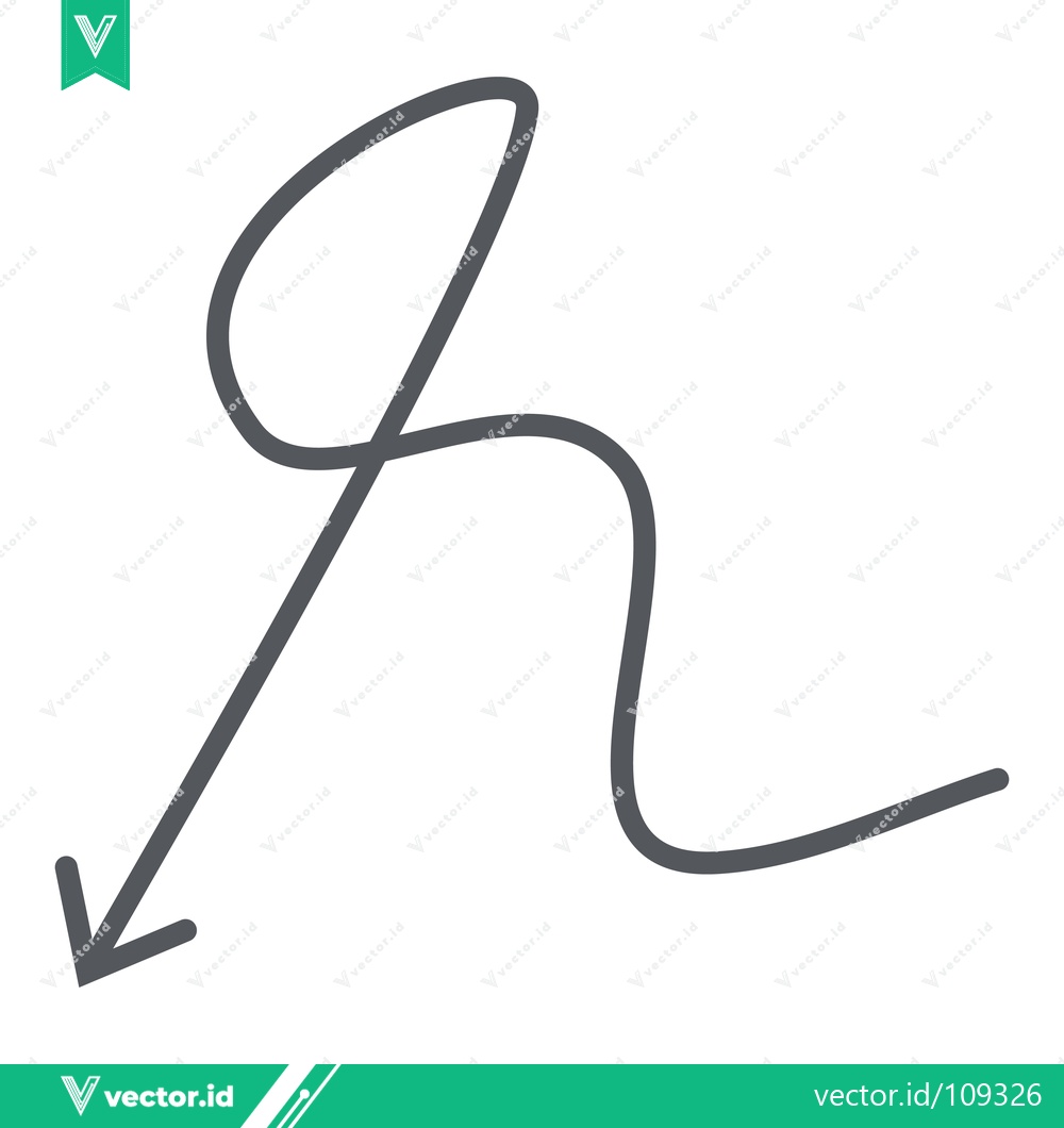Premium Vector dari Hand drawn arrow graphic element