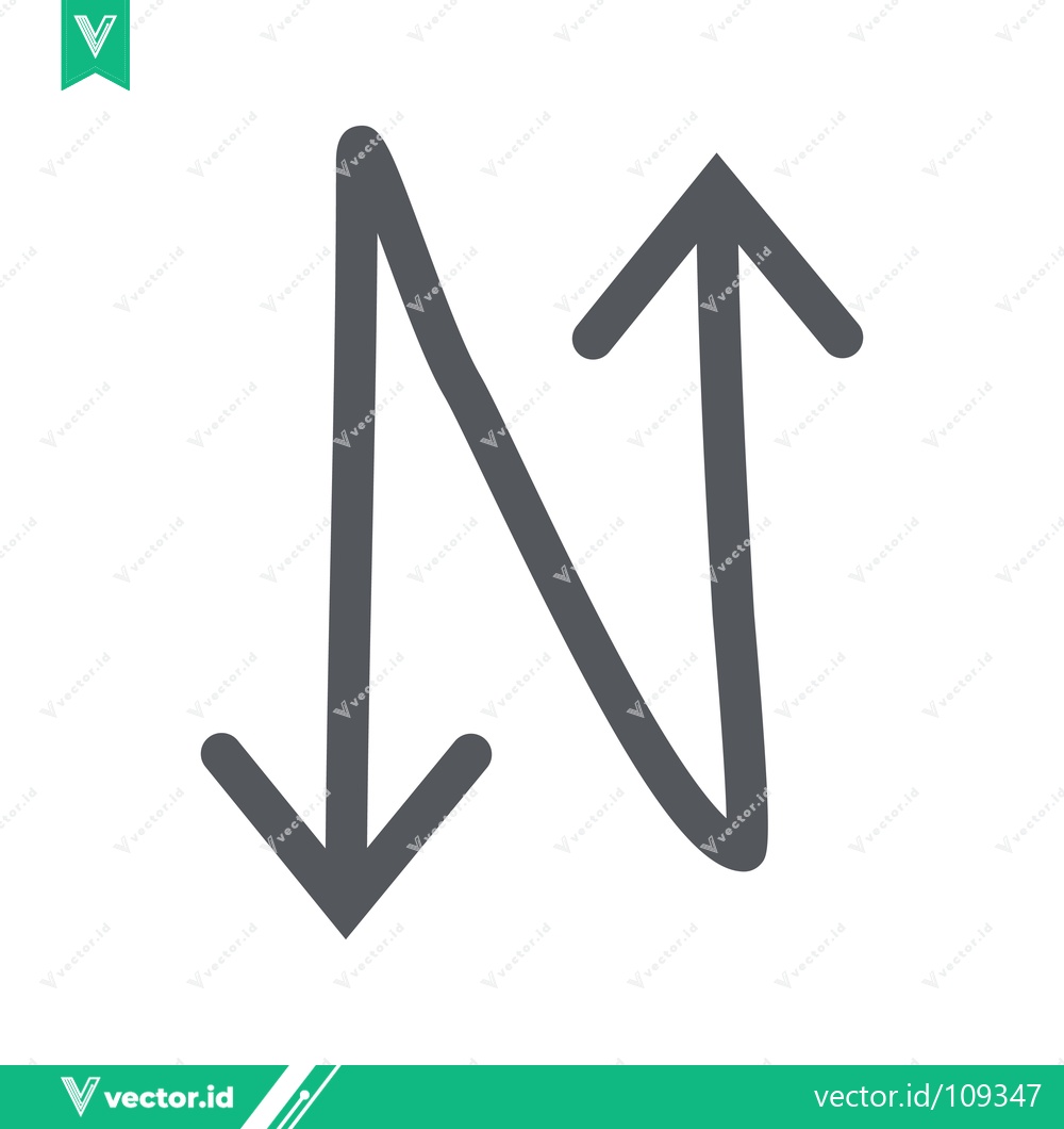 Premium Vector dari Abstract Arrow Symbol Representing Directional Change