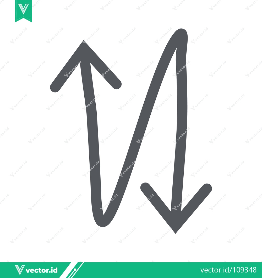 Premium Vector dari Up and Down Arrows Symbolizing Change and Direction