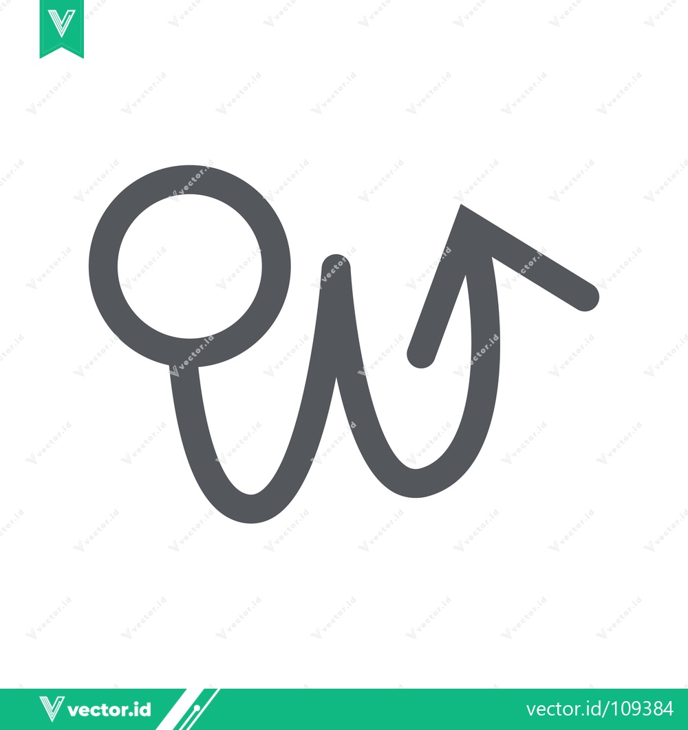 Premium Vector of Minimalist Gray Arrow Circle Logo Design