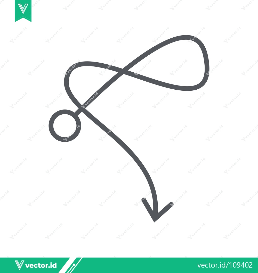 Premium Vector of Simple Hand Drawn Arrow with Circle Icon