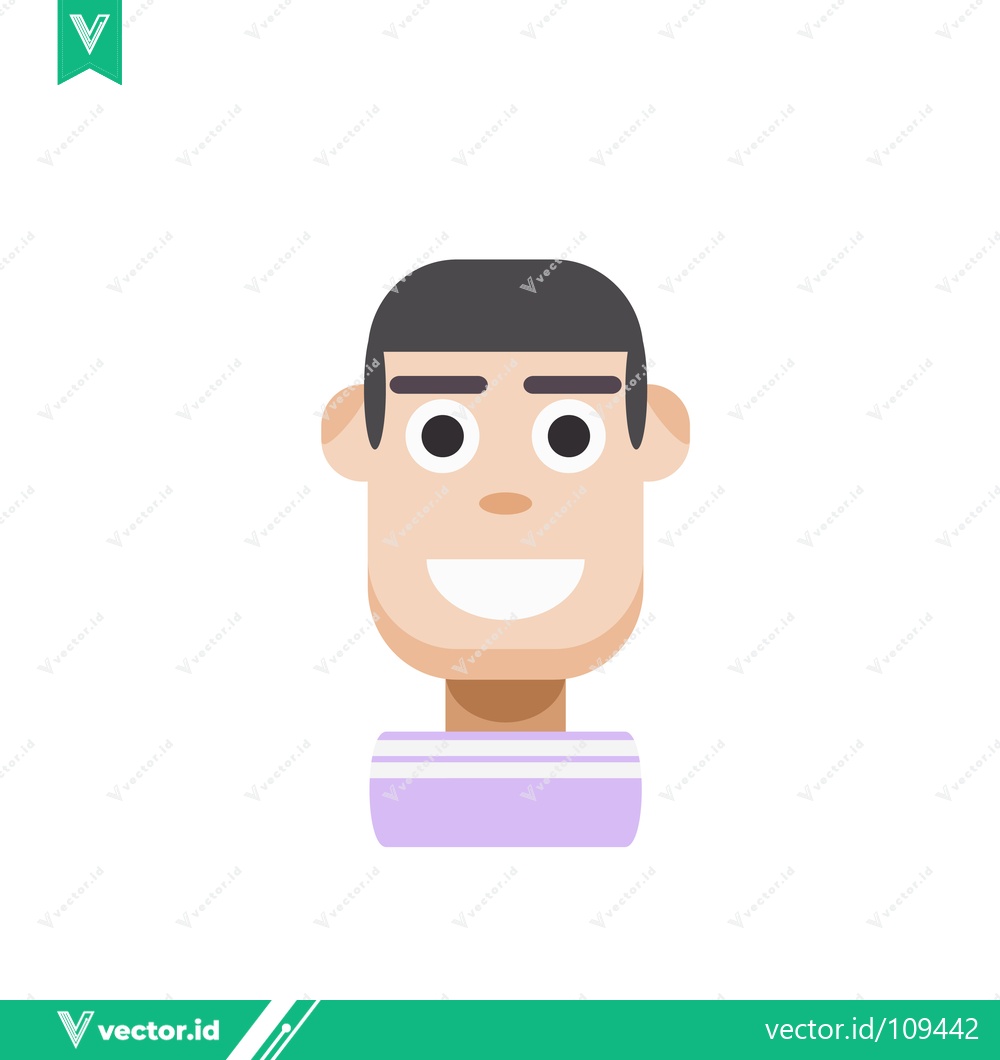 Premium Vector dari Flat Design Cartoon Character Portrait
