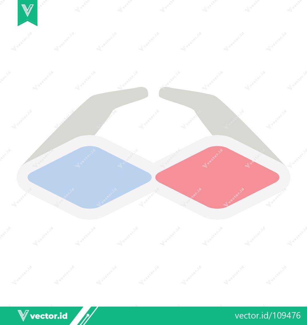 Premium Vector dari Abstract 3D Geometric Shapes with Blue and Red Diamonds