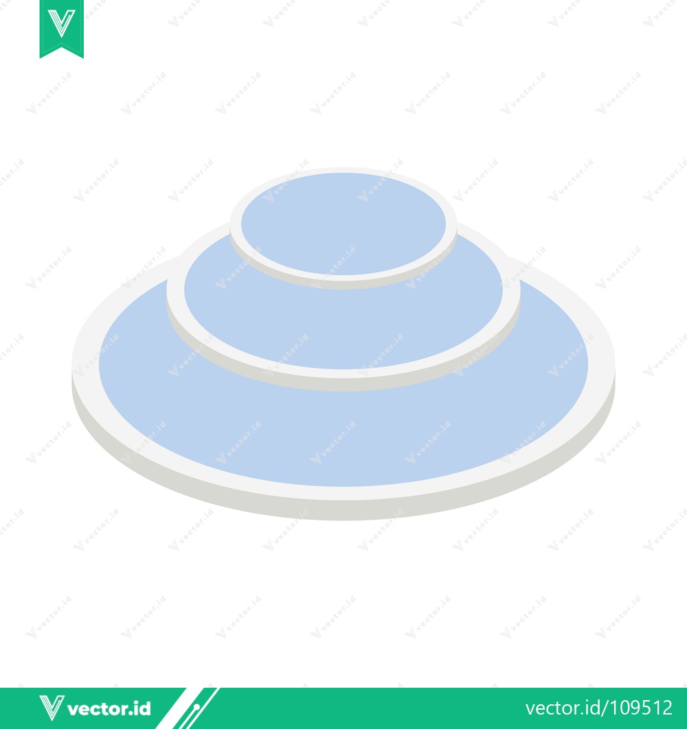 Premium Vector dari Three Tiered Circular Platform with Light Blue Color